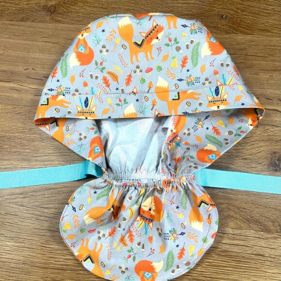 NWOT 10 Scrub Caps Bundle 5 ponytail style + 5 euro style, medical caps - Picture 8 of 16